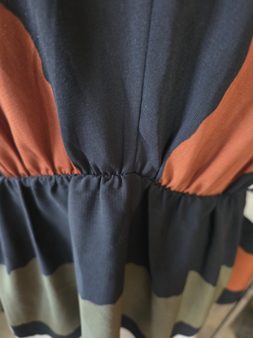 Renee C Colorblock Long Sleeve Mini Dress Made In USA Size L - Picture 5 of 7